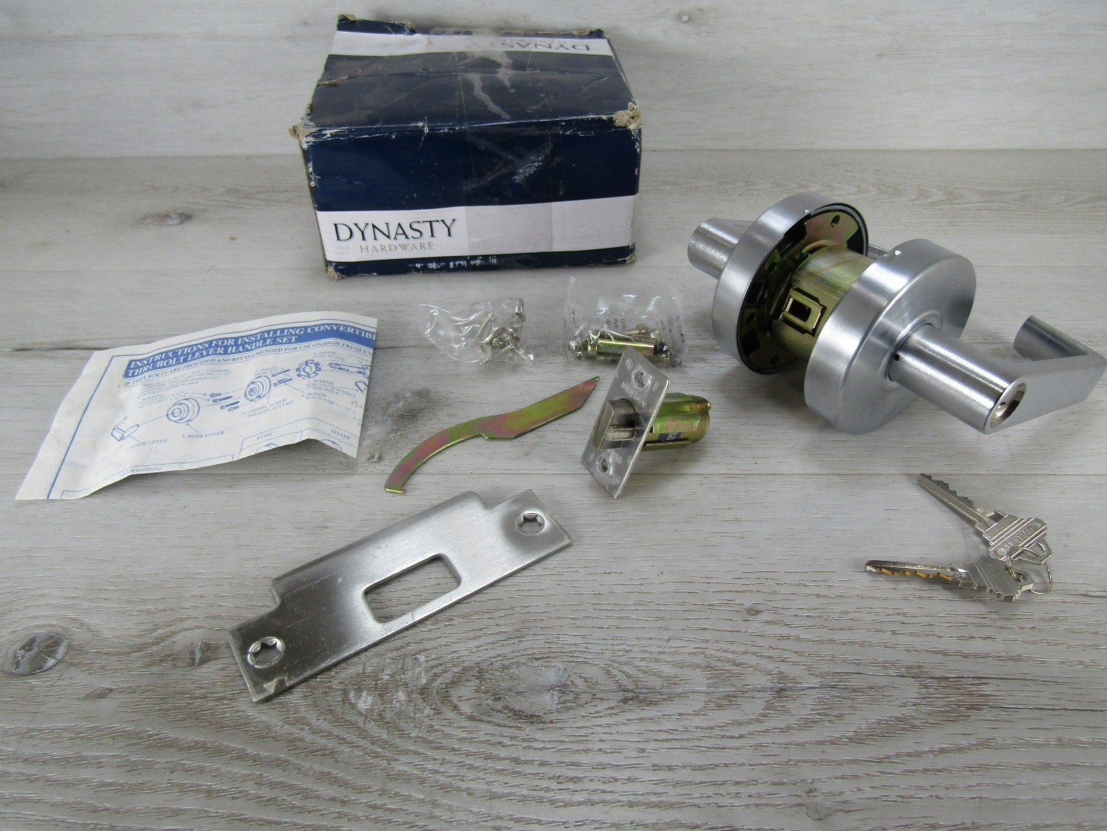 Dynasty Hardware Storeroom Door Lock Keyed Lever Lockset ADA Compliant gallery