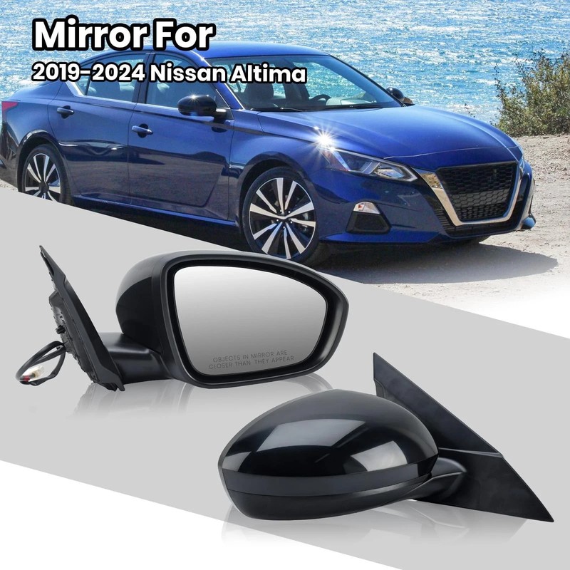 Passenger Side Mirror Compatible with Nissan Altima 2019 2020 2021 2022 2023 ... gallery