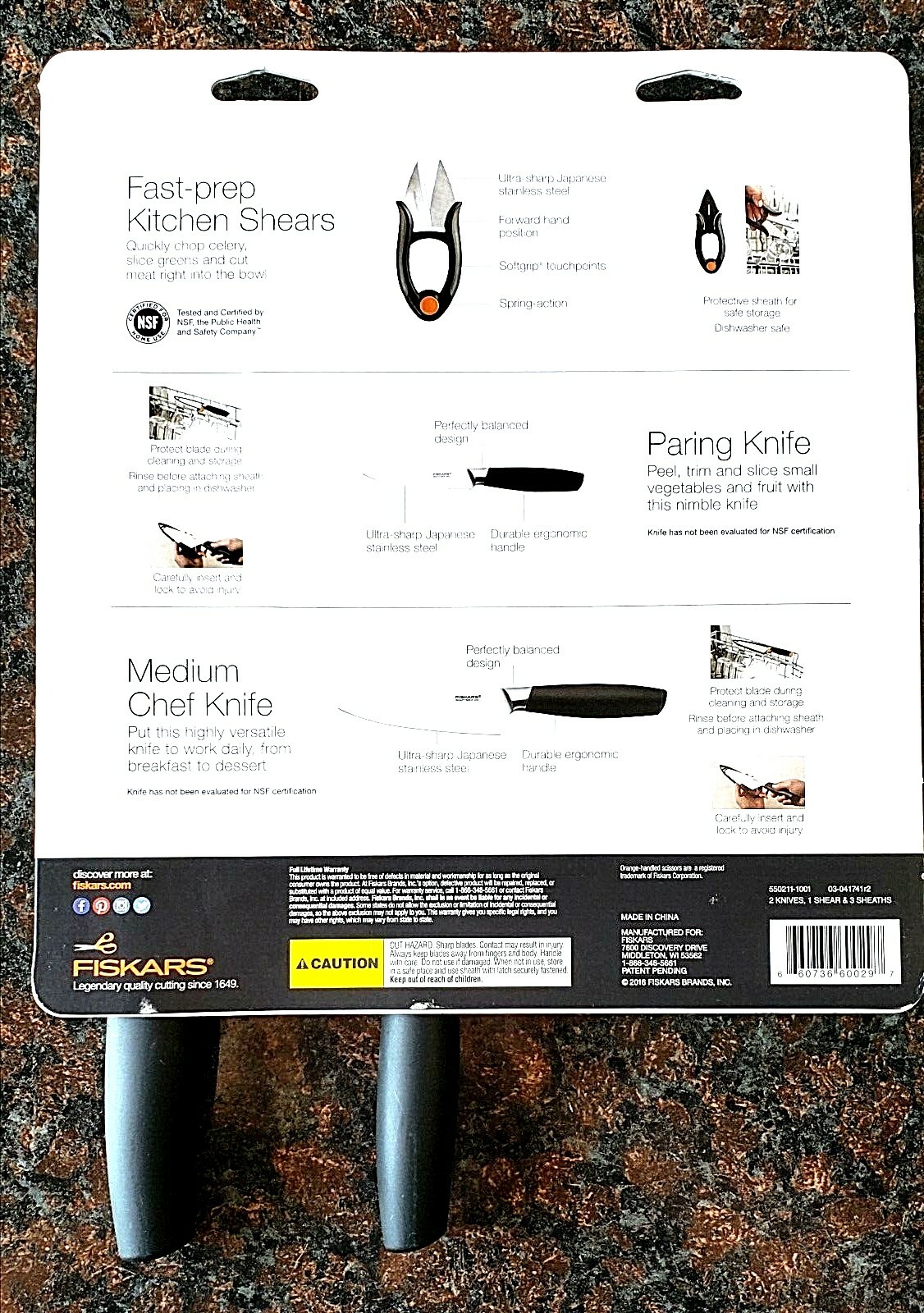 Fiskars 3 Piece Kitchen Cutting Essentials Set gallery