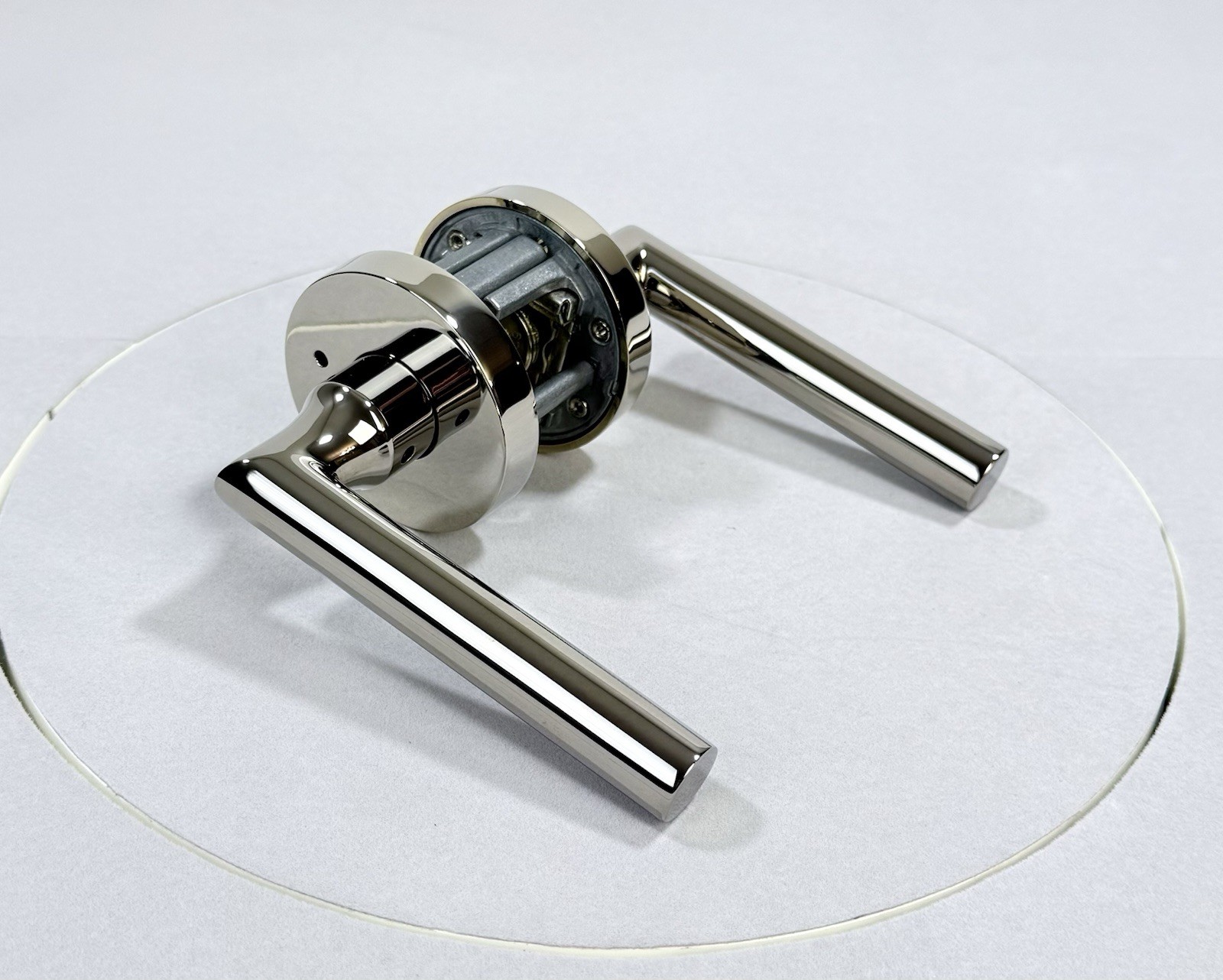 Baldwin Reserve Tube Privacy Door Lever Set in Polished Nickel - PVTUBCRR055 gallery