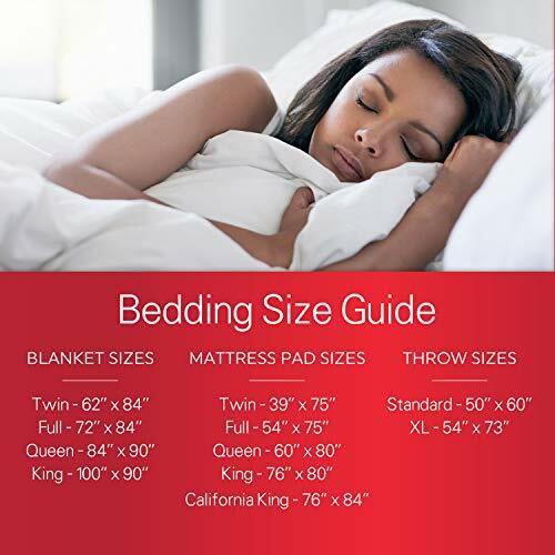 Sunbeam Heated Throw Blanket | Reversible Sherpa/Royal Mink, 3 Heat Settings,... gallery
