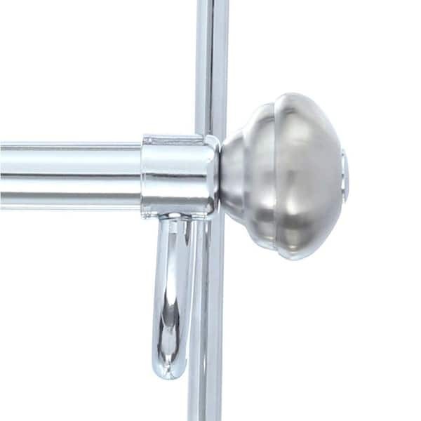 InterDesign York Over Shower Door 3-Bar Towel Rack Split Finish Metal Hang On gallery