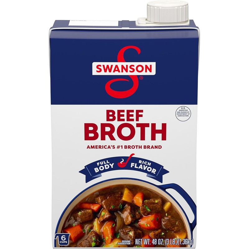 Swanson 48 oz Beef Broth - Versatile, No Artificial Ingredients, Gluten-Free gallery