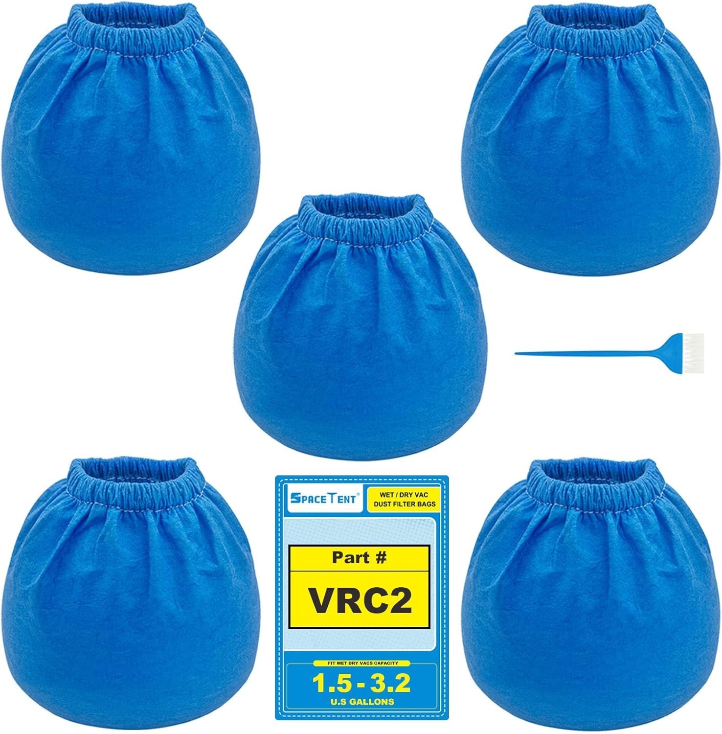 5 Pack VRC2 Vacuum Filter - for 2.5 Gal Vacuums Armor All AA255 Cloth Filter gallery