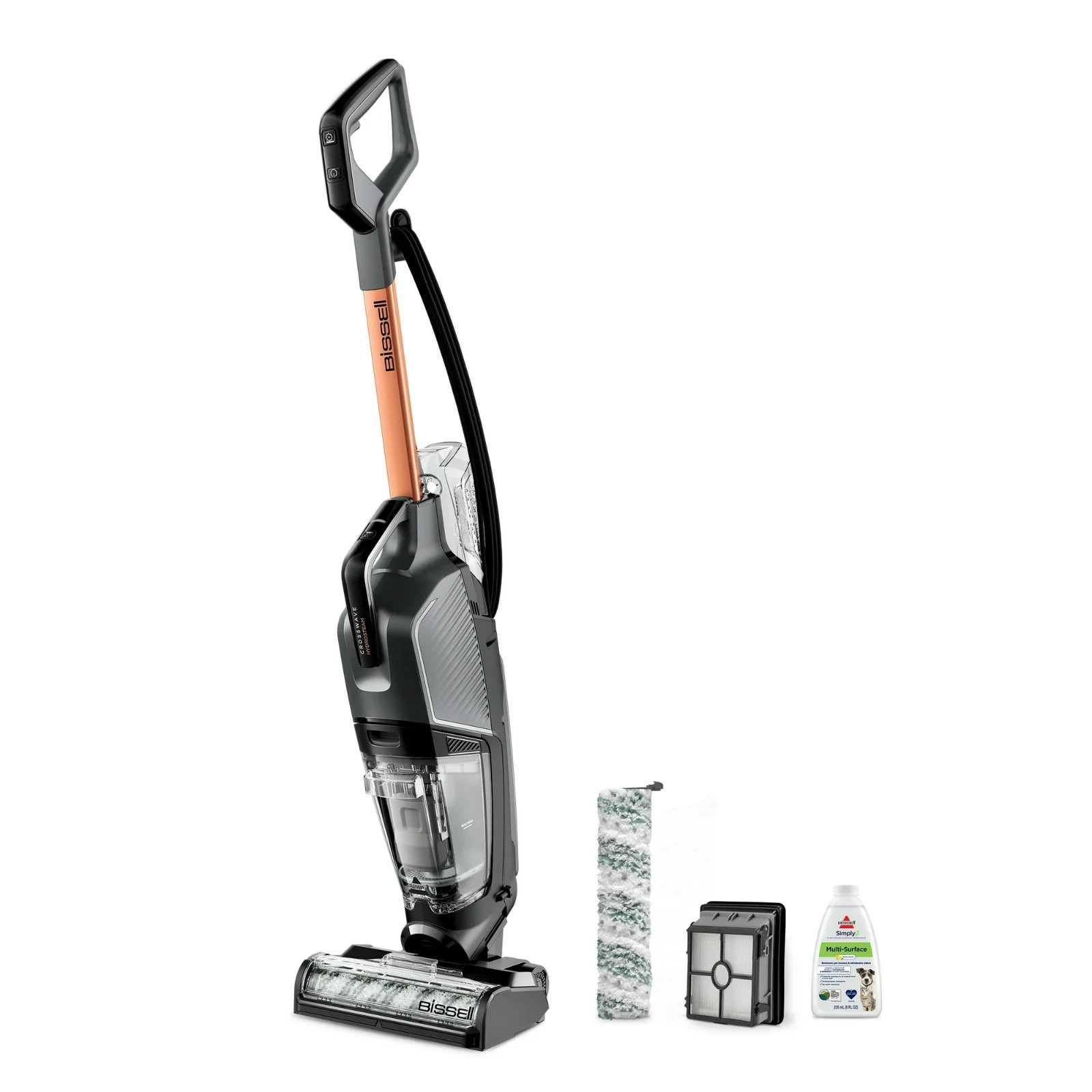 BISSELL CrossWave HydroSteam, Corded, Multi-Surface Hard Floor Cleaner, 3513 gallery