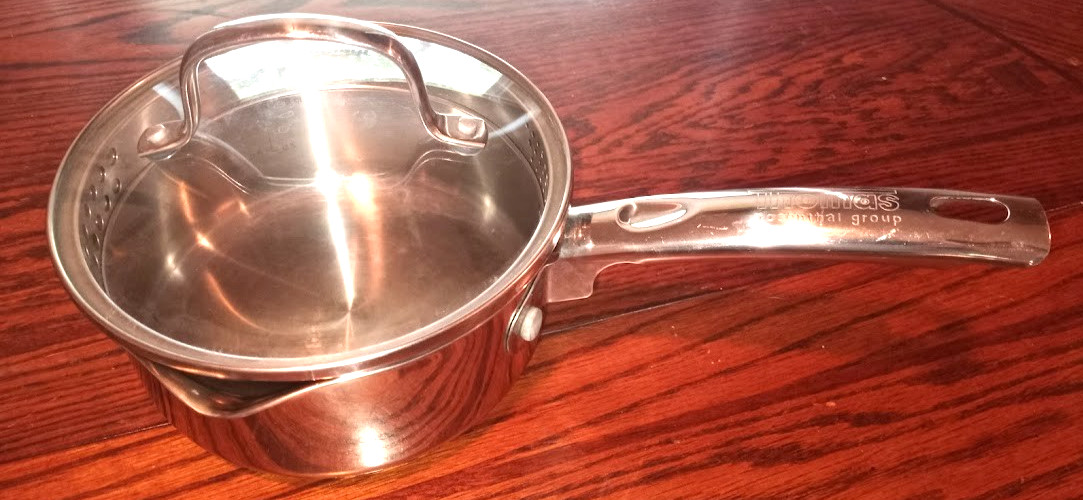 Thomas Rosenthal Stainless Steel 1 Liter Cook & Pour Saucepan w/ Glass Lid (53) gallery