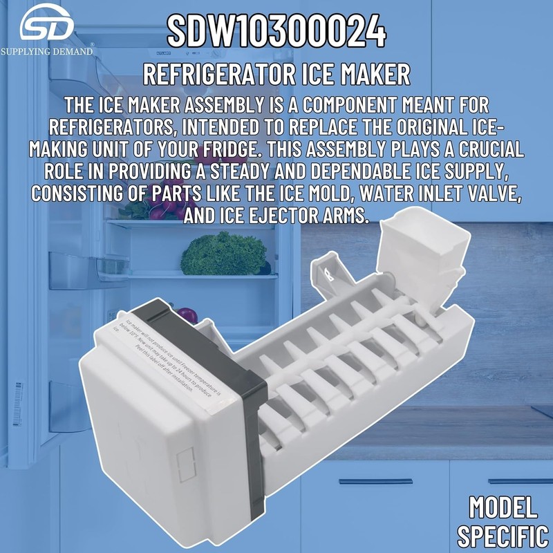 W10300024 Refrigerator Ice Maker for Side-by-Side Models gallery