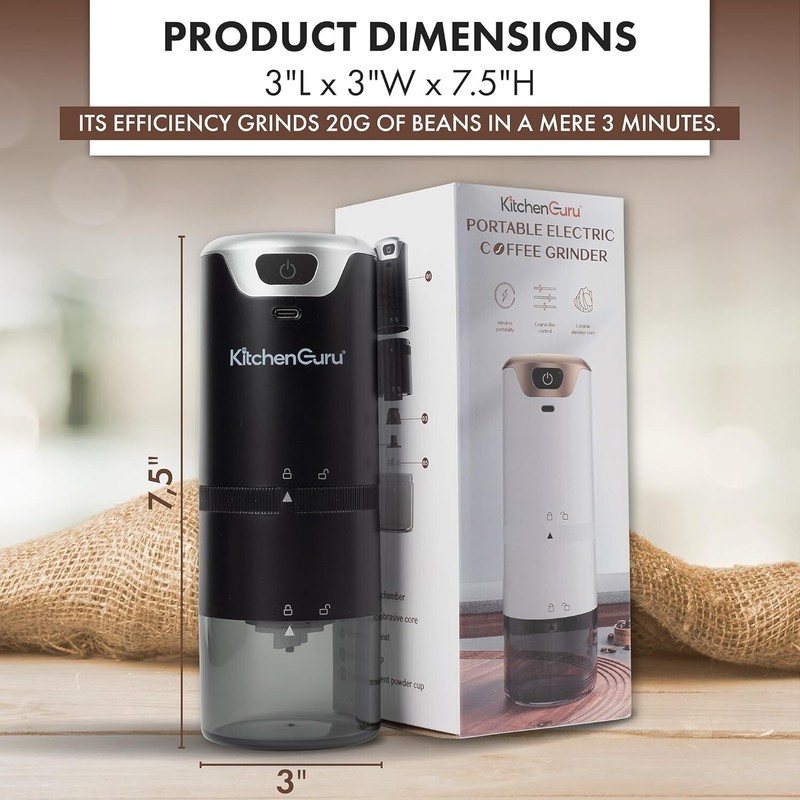 Premium Multi-purpose Rechargeable Coffee Bean Grinder Adjustable And Portable gallery