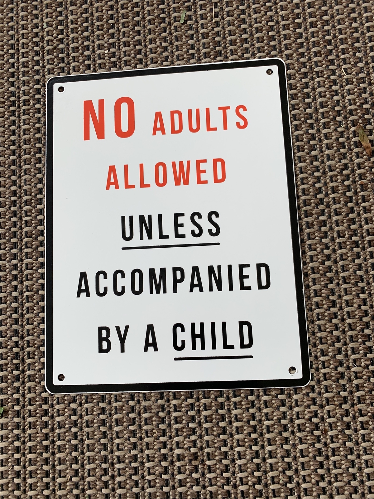 Bullseye’s Playground Pool Metal Sign All Play All Day & No Adults Child Allowed gallery