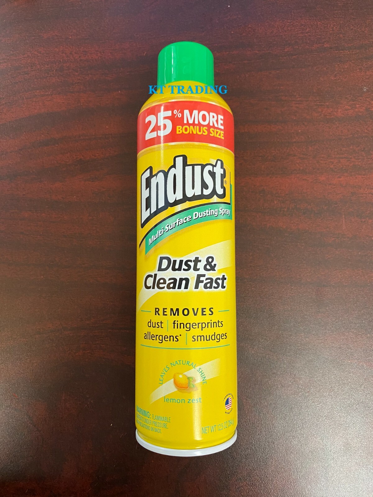 ENDUST Multi-Surface Allergens DUST & CLEAN FAST Natural Shine Lemon Zest 12oz gallery