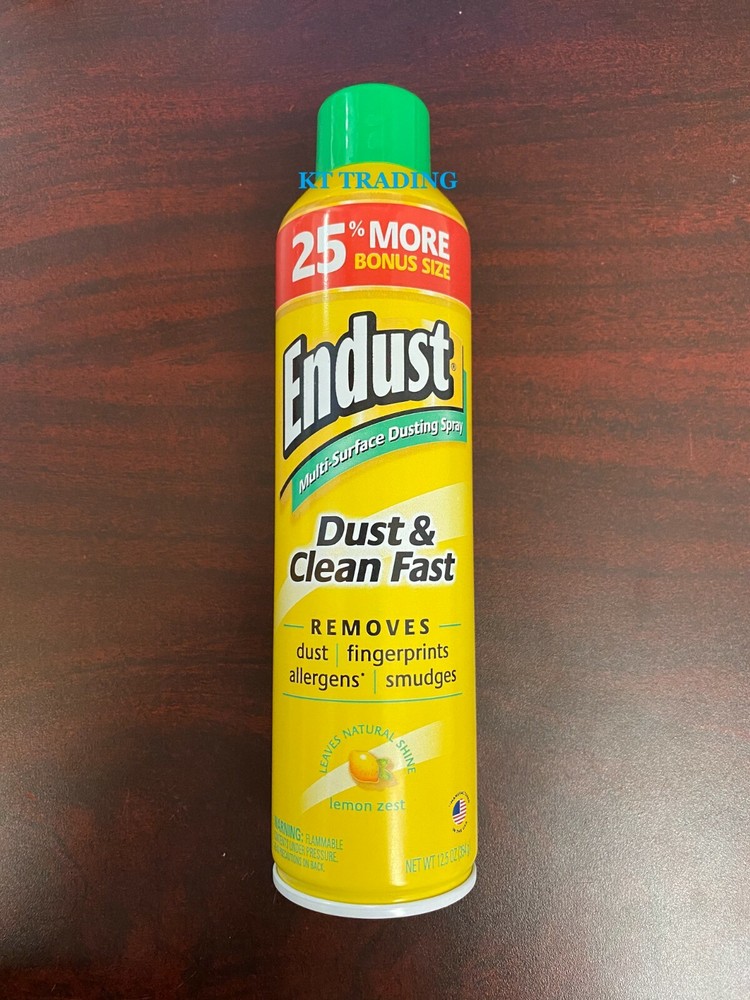 ENDUST Multi-Surface Allergens DUST & CLEAN FAST Natural Shine Lemon Zest 12oz