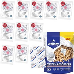 300cc Oxygen Absorbers 100ct with Indicator for Long Term Food Storage Mylar Bag