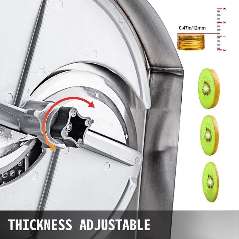 Highly Efficient Multifunctional Vegetable Slicer - 0.2-12mm - Stainless Steel gallery