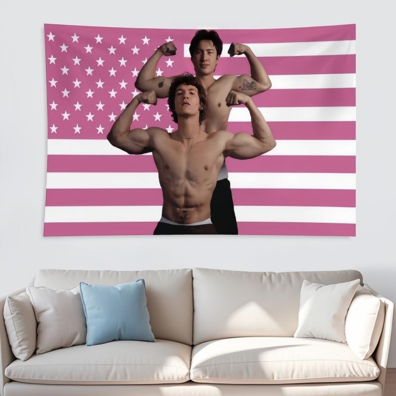 Vintage Heated Rivalry Tapestry, Retro Game Day Flag, Sports Aesthetic Wall Dec gallery