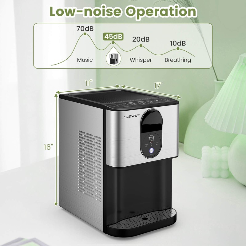 Self Dispensing Nugget Ice Maker Countertop with Soft Chewable Pellet Ice Cubes gallery