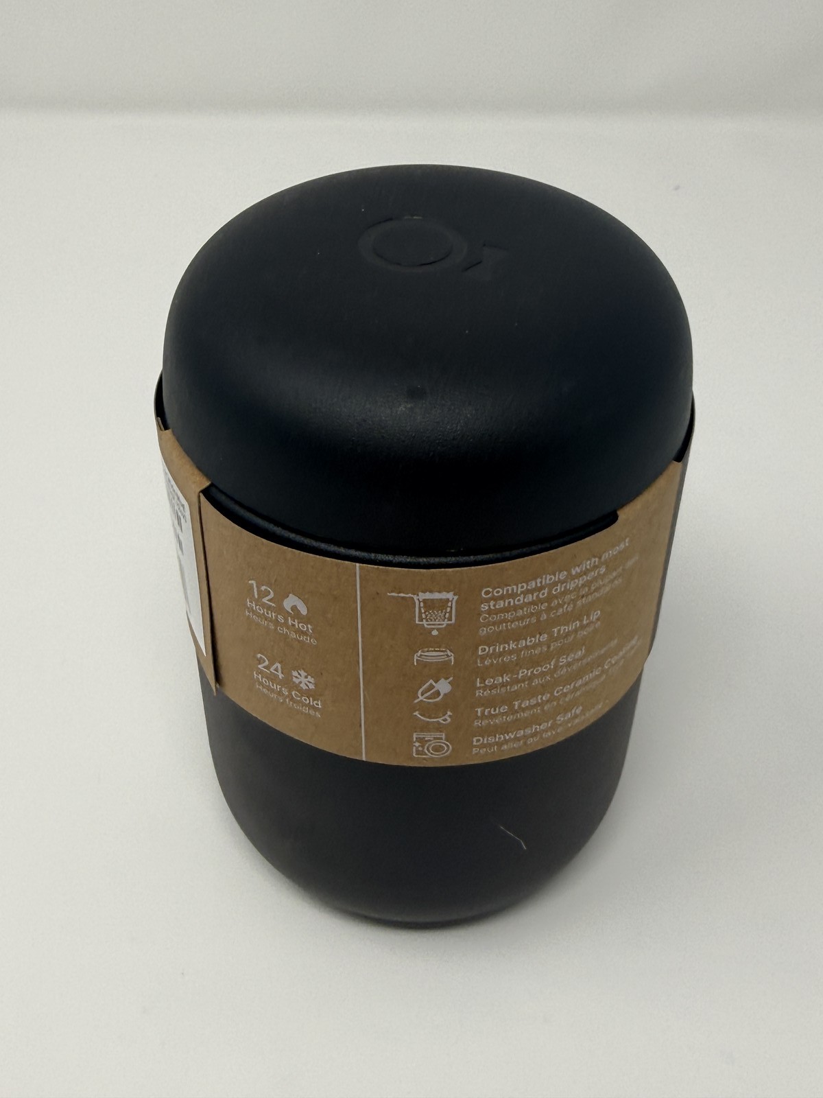 FELLOW Carter Wide Travel Mug 12oz Matte Black Leak-Proof Ceramic Coated gallery