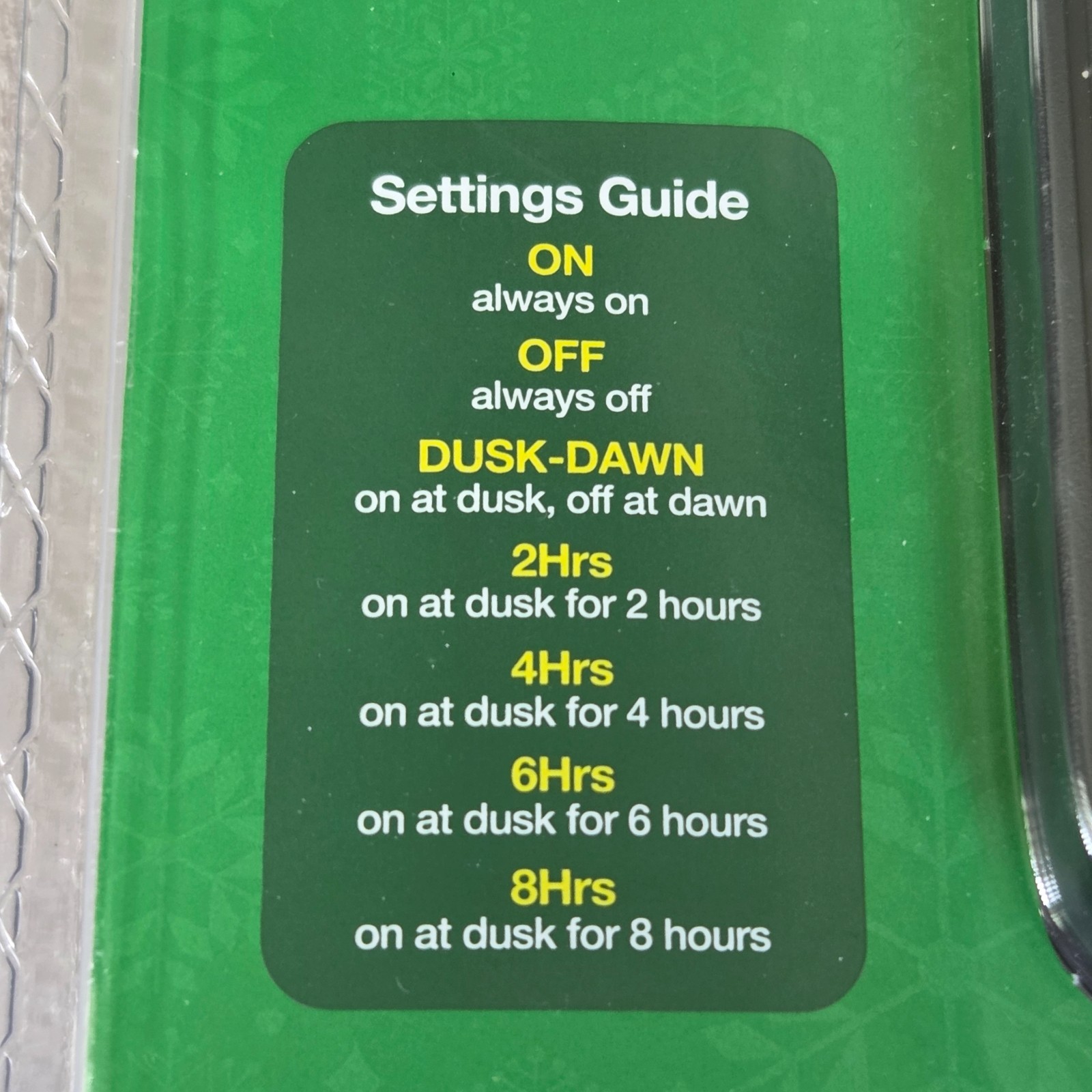 Outdoor Mechanical Timer 2-8 hours or Dusk to Dawn, Single Outlet - New, Sealed gallery
