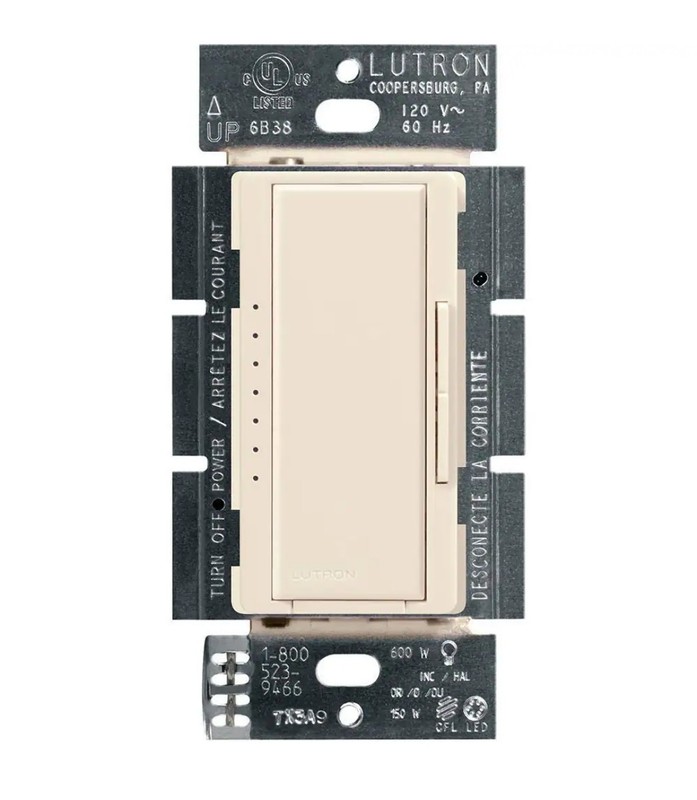 Lutron Maestro Multi-Location LED Toggle Light Dimmer, LigthAlmond MACL-153MH-LA gallery