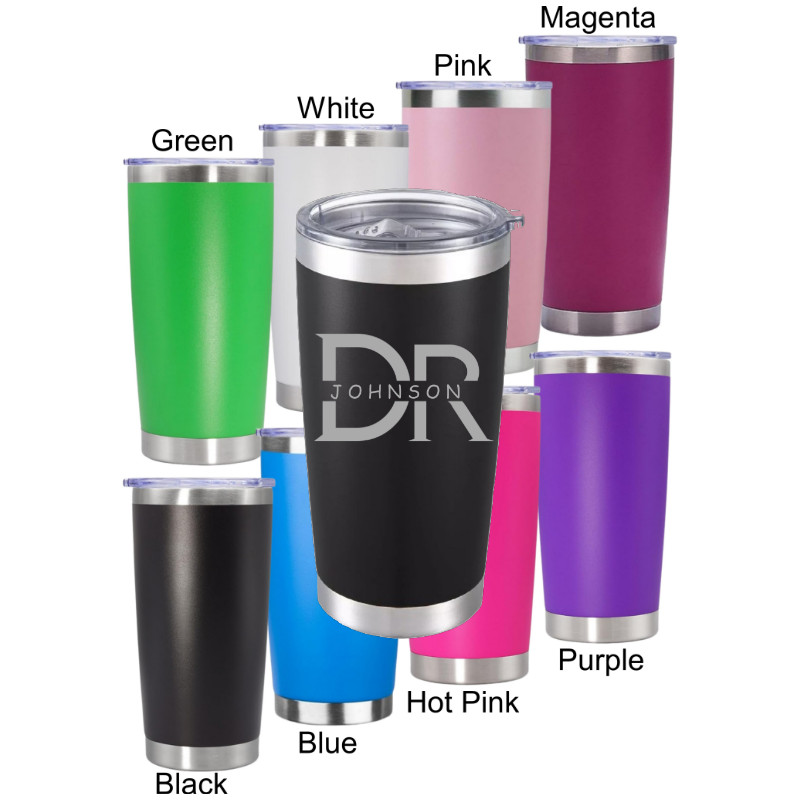 Personalize Stainless Steel Engraved DR Tumbler for Doctor's Work & Everyday Use gallery