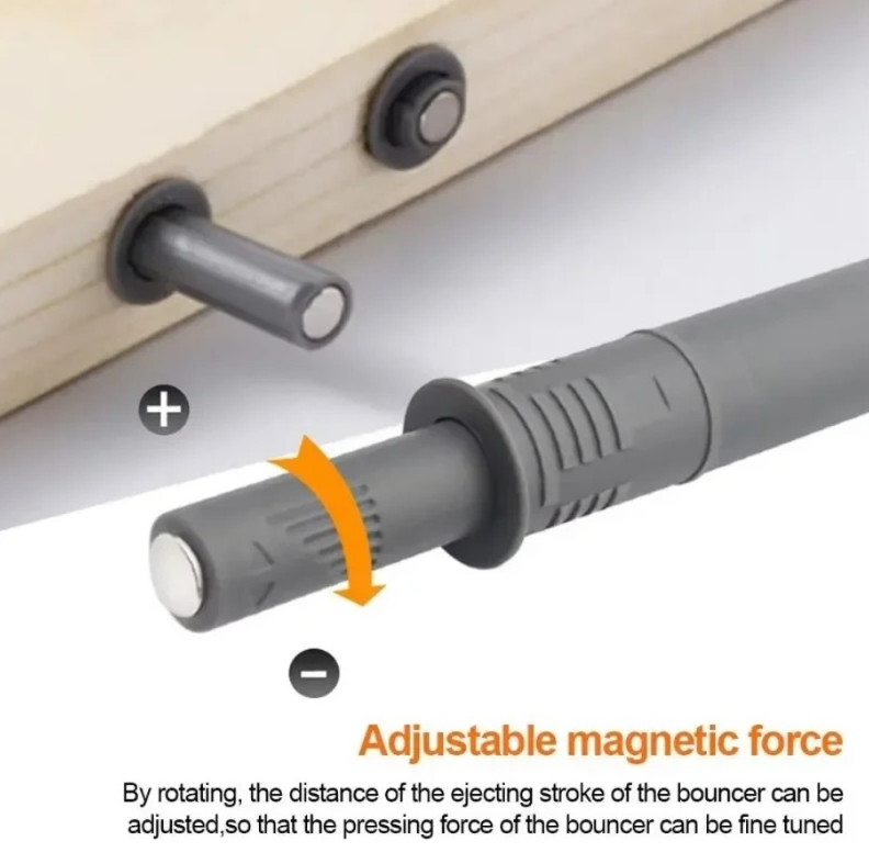 5pcs Soft Close Cabinet Door Damper Buffers Push To Open Drawer Stop Set - NEW gallery