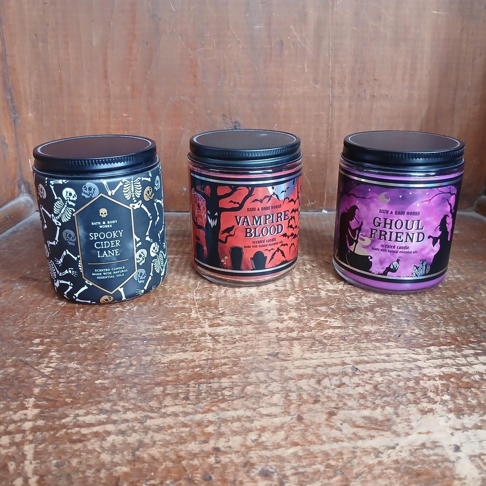 BATH & BODY WORKS HALLOWEEN 1-WICK CANDLE BUNDLE 7.0 OUNCES gallery