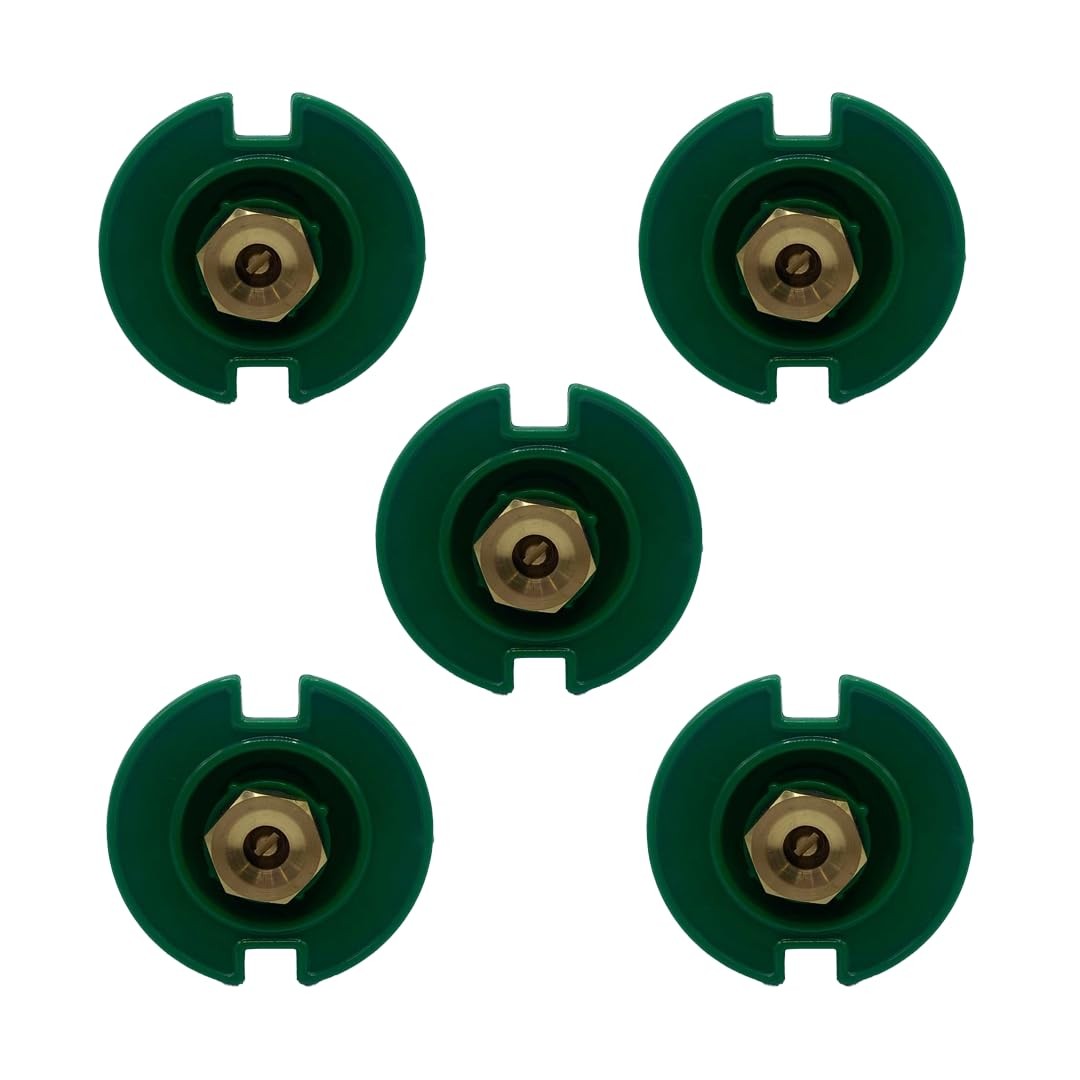 5 Pack Plastic PopUp Flush Head Sprinkler with Brass Full Pattern Spray Nozzl... gallery