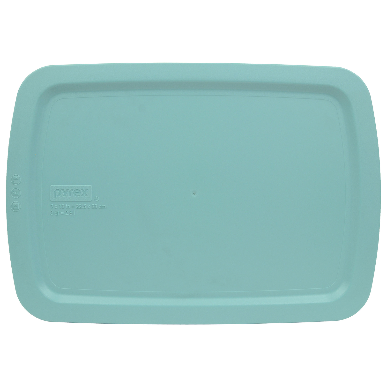 Pyrex C-233-PC 3qt Easy Grab Turquoise Lid - Made in the USA gallery