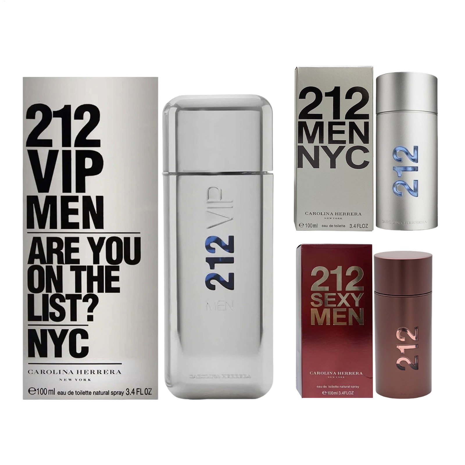 212 VIP MEN By Cologne EDT 100ml / 3.4 Oz New In Box Fragrance gallery