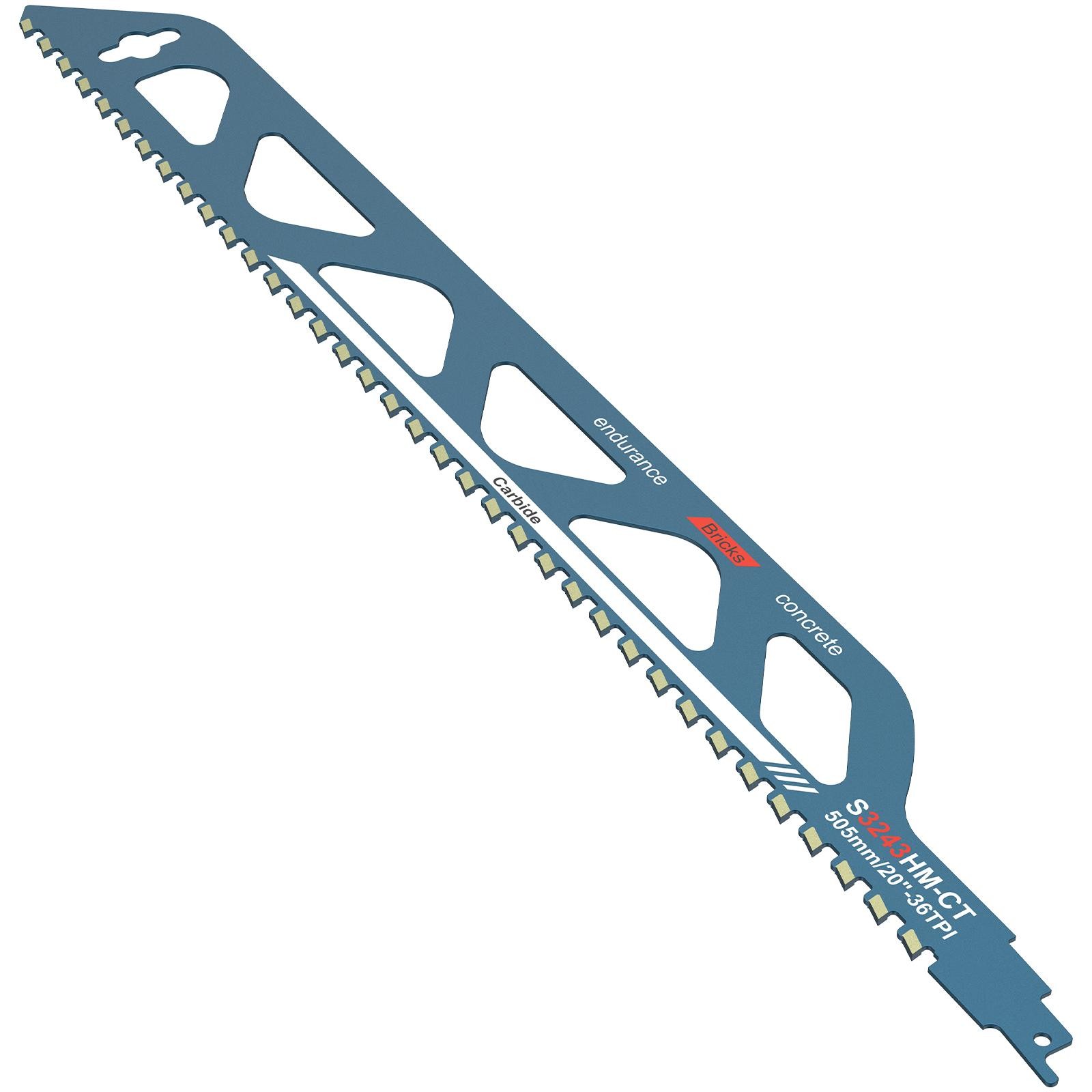 NEW 10-20" Reciprocating Saw Blades Set Alloy Steel for Brick Concrete Cutting gallery
