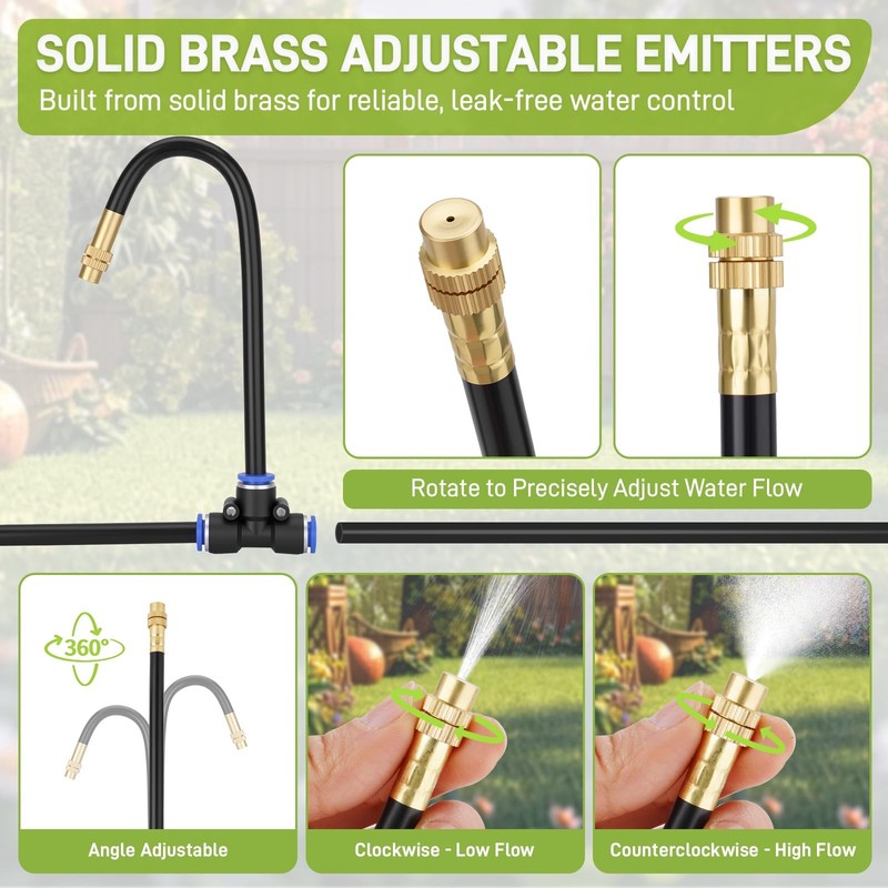 66FT Drip Irrigation System with Timer Automatic Garden Watering System for Yard gallery