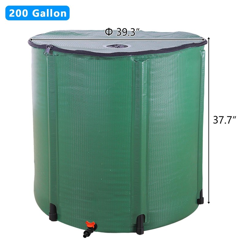 200 Gallon Rain Barrel Folding Portable Water Collection Tank Storage Outdoor gallery