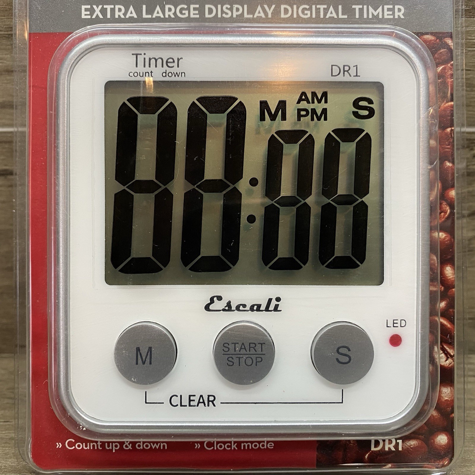 NEW Escali Extra Large Display Digital Timer DR1 - Count Up & Down - Clock Mode gallery