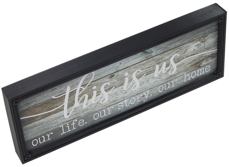 This Is Us Our Life Story Home Rustic Farmhouse Sign Shelf Sitter Decor for Wall gallery