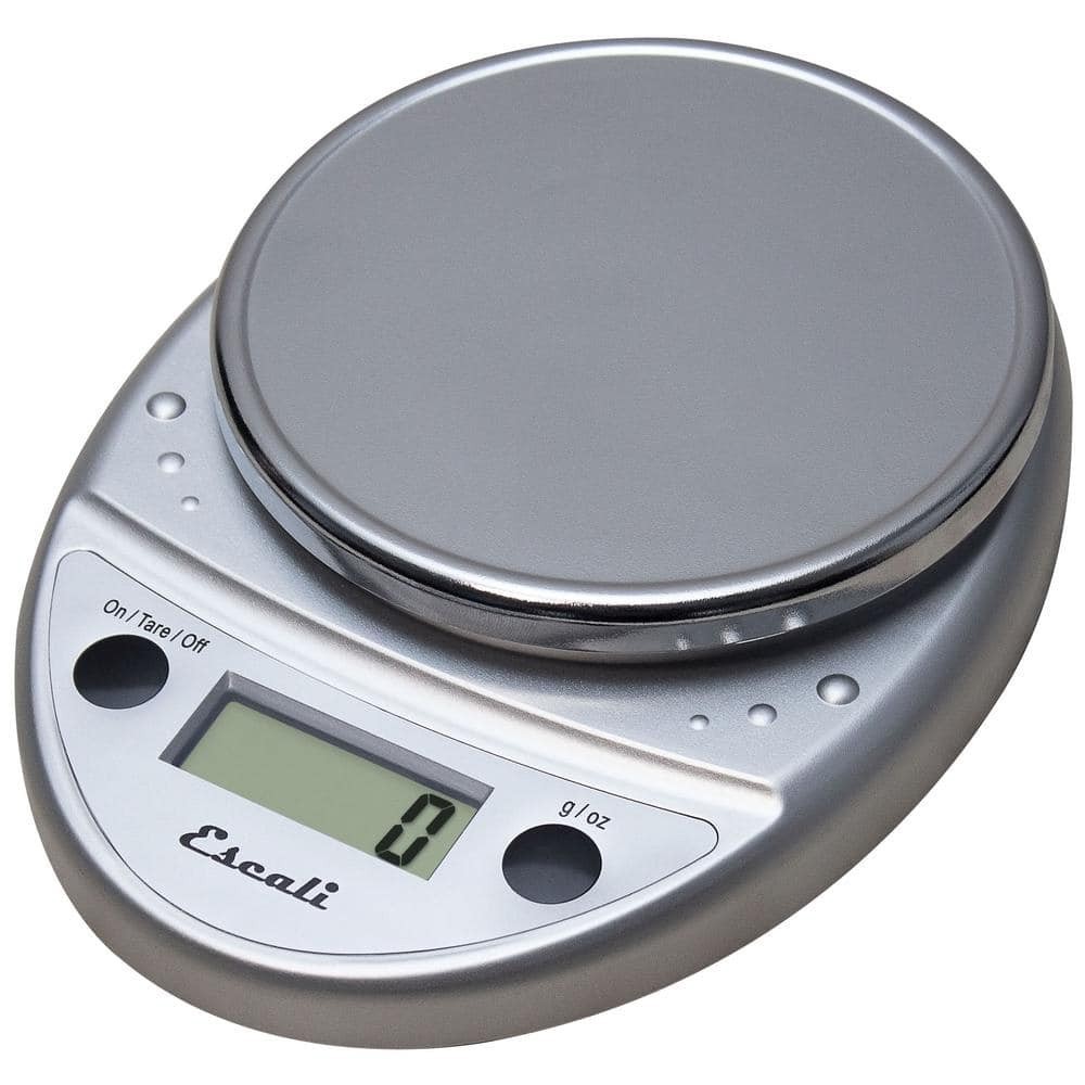 Digital Food Scale Chrome LCD Kitchen Scale 11 lb Tare Function Battery Operated gallery