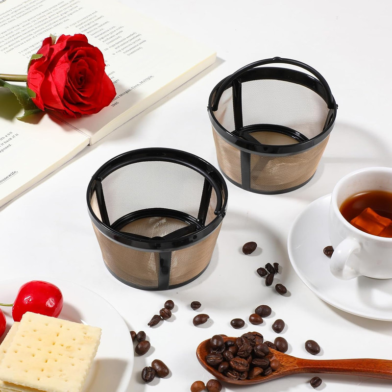 2PCS Reusable Coffee Filter Baskets – 4-5 Cup, Fits Mr. Coffee Makers gallery