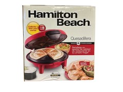 New Hamilton Beach Quesadilla Maker Red Model 25409 Makes 6 Wedges