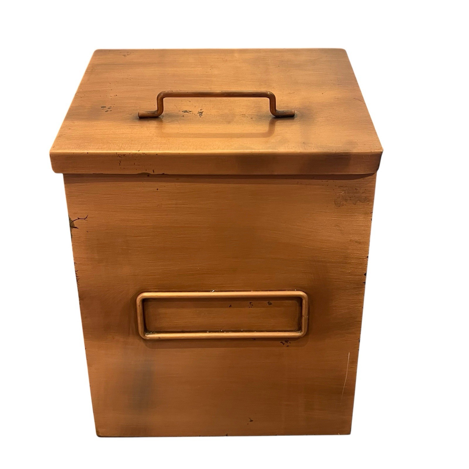 Brushed Copper Finish Vertical Wall-Mounted Mailbox – Metal Box 11”H gallery