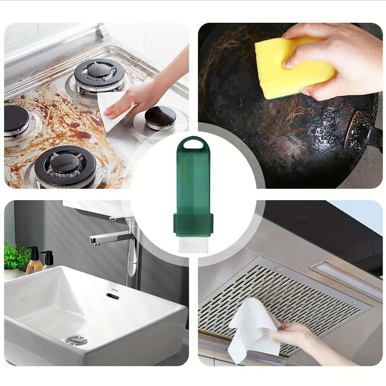 1pc Green Reusable Rust & Lime Stain Remover Cleaning Eraser Tool - NEW gallery