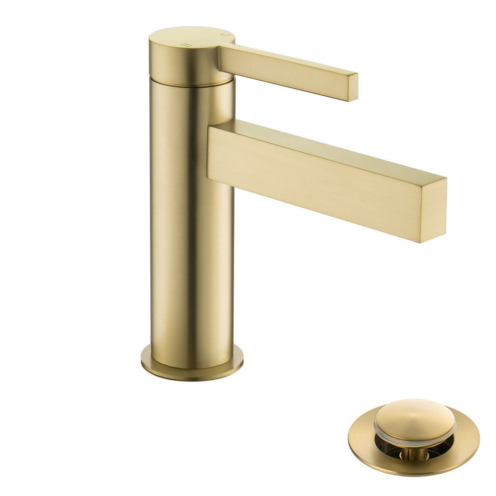 Single Handle Faucet Bathroom Sink Lavatory Faucets with Drain Assembly