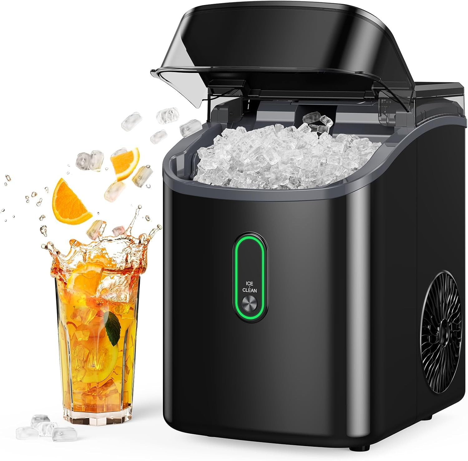 Countertop Nugget Ice Maker - Soft Chewable Ice, Self-Cleaning, 33Lbs/24H gallery
