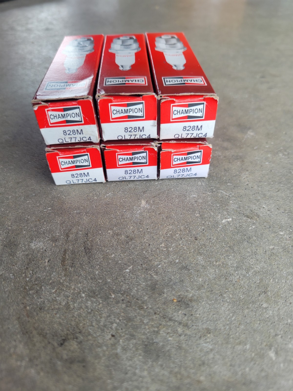 GENUINE OEM CHAMPION PART # QL77JC4; SPARK PLUG 6 PACK gallery