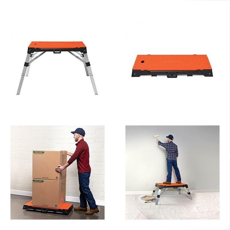 Multipurpose Folding 4-in-1 Portable Work Bench, Platform, Dolly, Creeper 500lb gallery