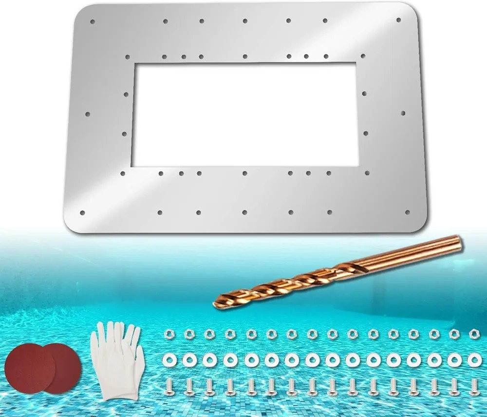 Pool Skimmer Wall Repair Panel Kit - Wide Mouth Above Ground gallery
