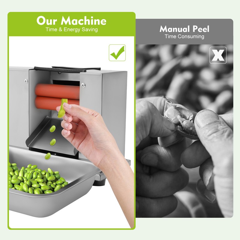 Electric Pea Sheller 20W Semi-automatic Bean Pea Sheller Peeling Machine 22 lbs gallery