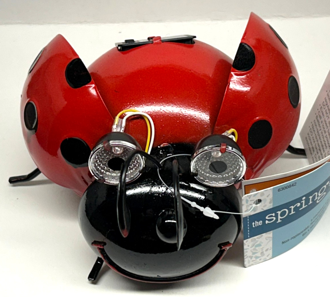 Lawn and Garden Solar Powered Adorable Lady Bug Yard Decoration gallery