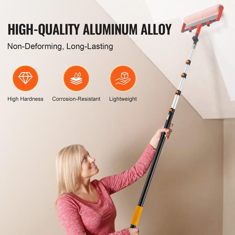 VEVOR Telescoping Extension Pole 7 to 30 FT Multi-Purpose for Painting Dusting gallery