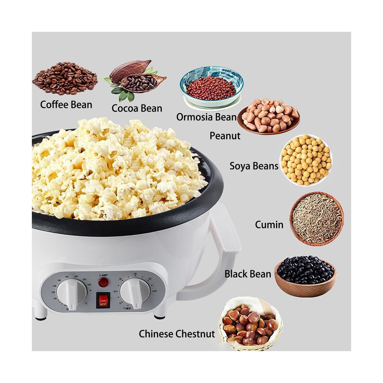 WINB Coffee Roaster Machine for Home Use, 110V Household Electric Coffee Bean... gallery