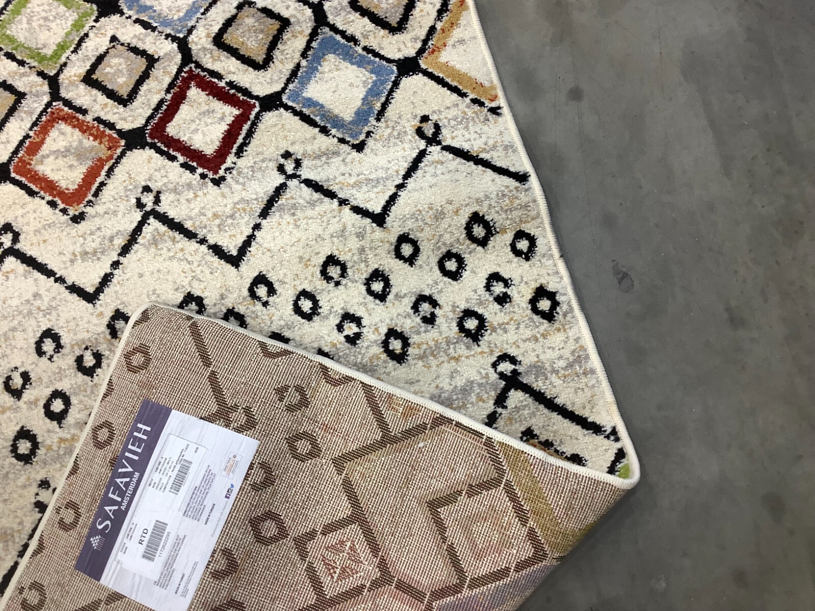 IVORY / MULTI 8'-0" x 10'-0" Flaw in Rug, Reduced Price 1172678198 AMS108K-8 gallery