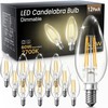 12/24Pack E12 LED Bulb 5.5W Equivalent 60W, 2700K 570lm Dimmable Candelabra Bulb gallery