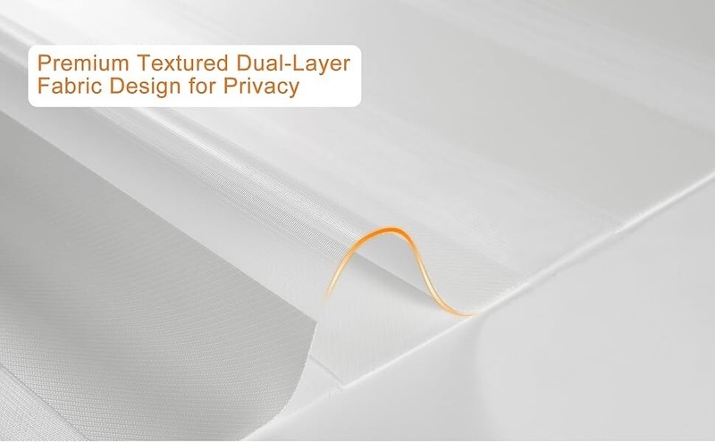 Custom Cordless Zebra Blinds for Windows Free-Stop Roller Windows Shades White gallery